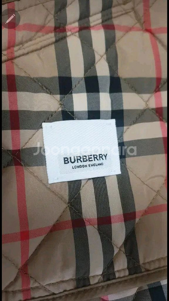 버버리 신형라벨 퀼팅자켓 44 키즈12--4