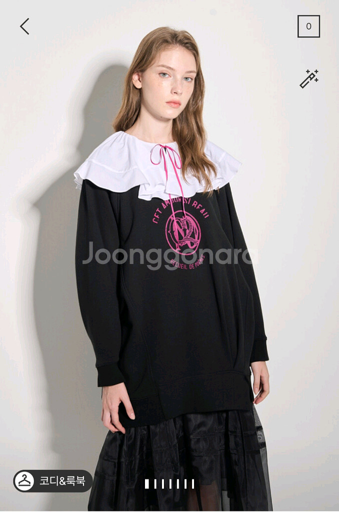 오즈세컨 프린트 롱맨투맨--0