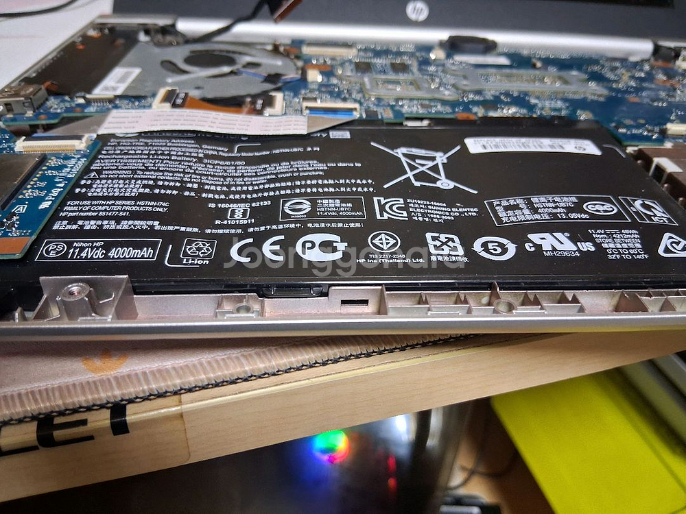 HP 프로북 440 G5 i7 부품용 노트북 팝니다--5