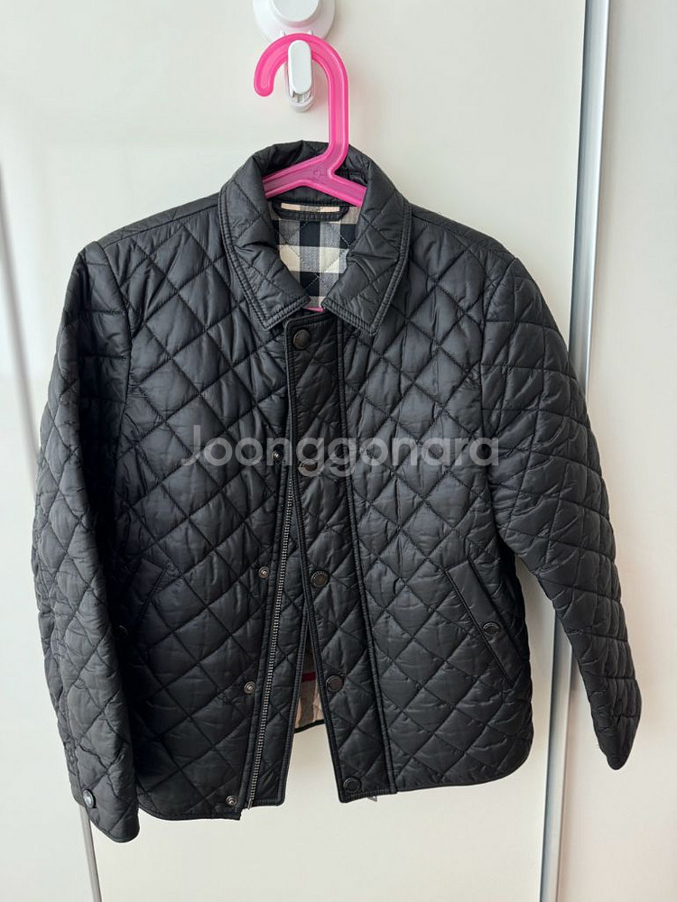 버버리 키즈 블랙 경량패딩 퀼팅 자켓 8Y--2