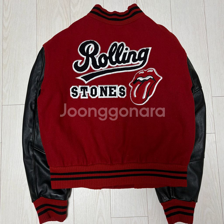 [S] 90s 롤링스톤즈 투어 바시티 자켓--6