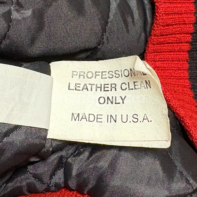 [S] 90s 롤링스톤즈 투어 바시티 자켓--4