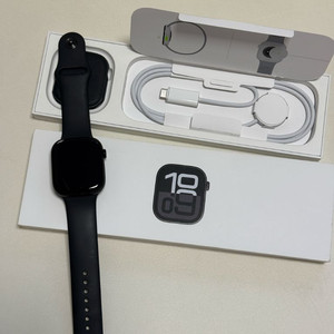 애플워치 10 46mm 제트블랙 배터리 성능 100%