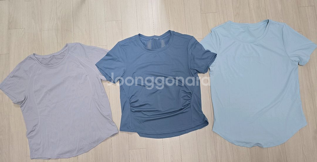 여성 운동복 티셔츠 3벌 일괄(55~66)--0