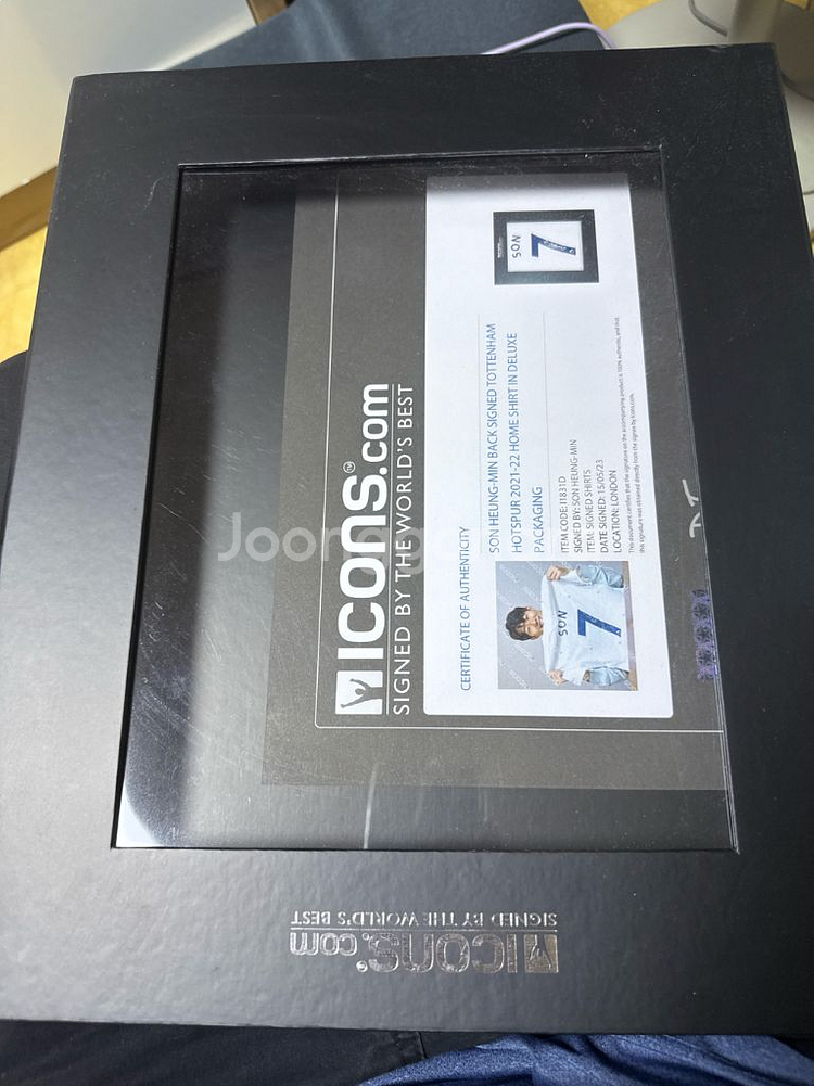 아이콘즈 손흥민 21-22 득점왕 시즌 친필액자 팝니다--2