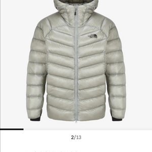 노스페이스 마테호른 다운 경량패딩 라이트그레이 L