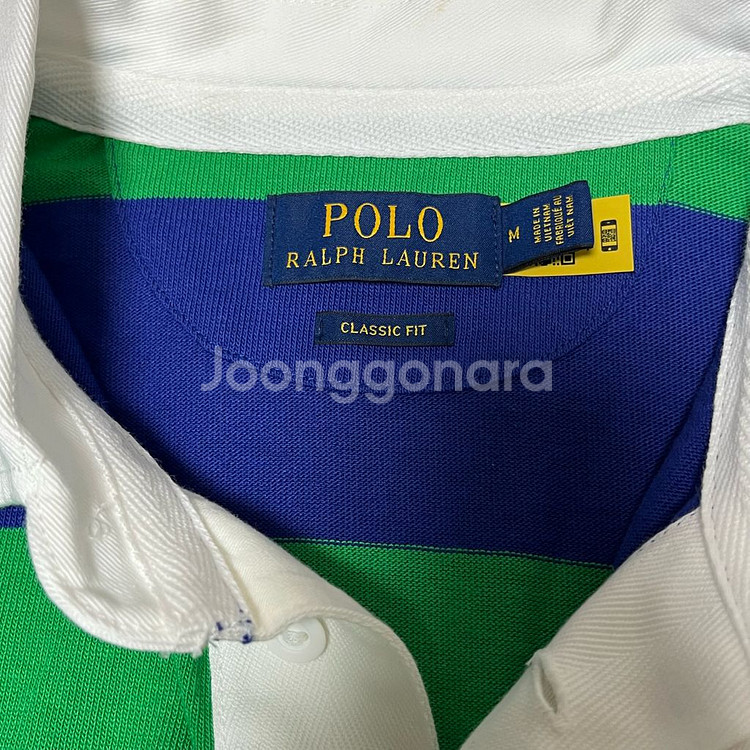 [M] 폴로 랄프로렌 클래식핏 럭비 카라티--1