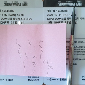 아이브 콘서트 막콘 1층 12구역 오블