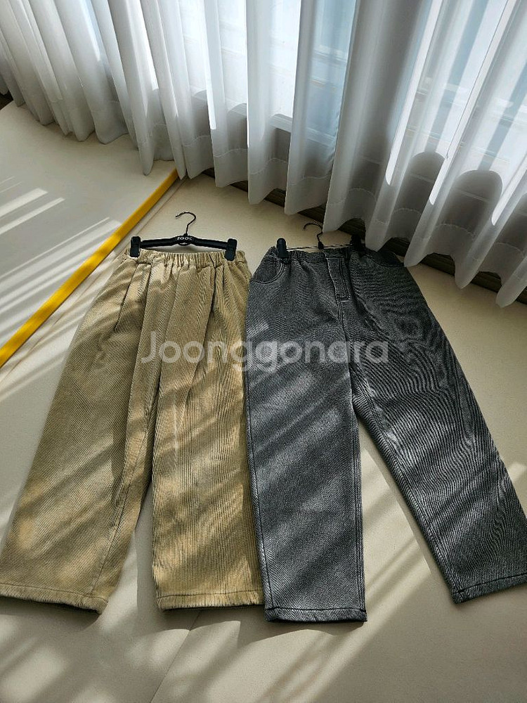기모 겨울용 코듀로이 팬츠 160사이즈--8