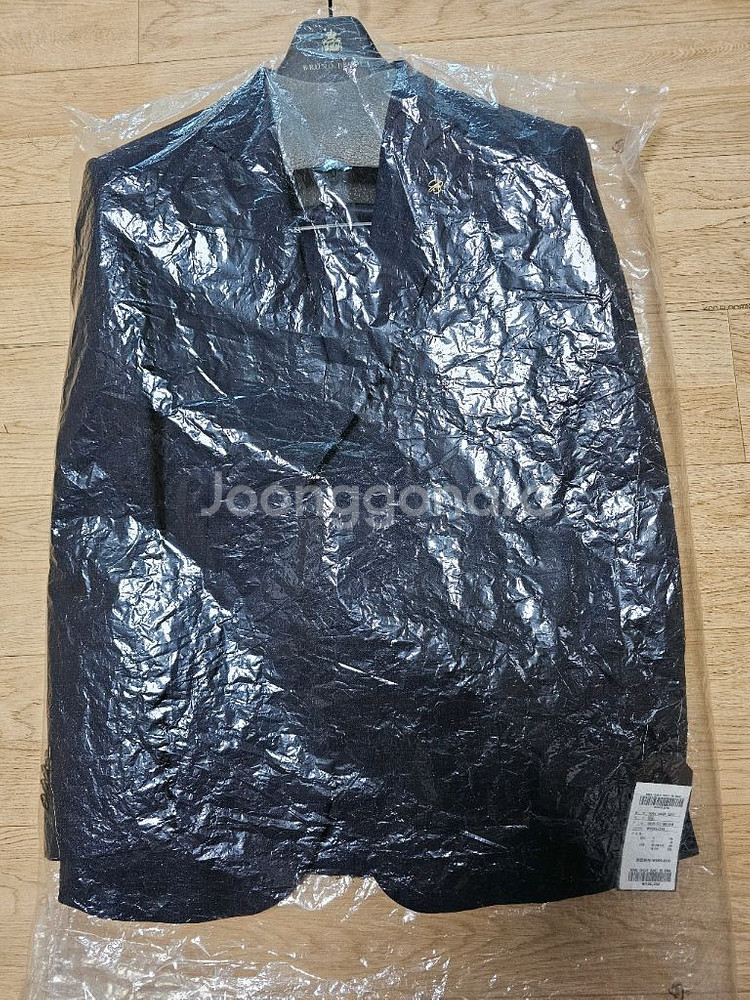 남성 정장 세트 실크혼방 105 체크네이비 새상품--0