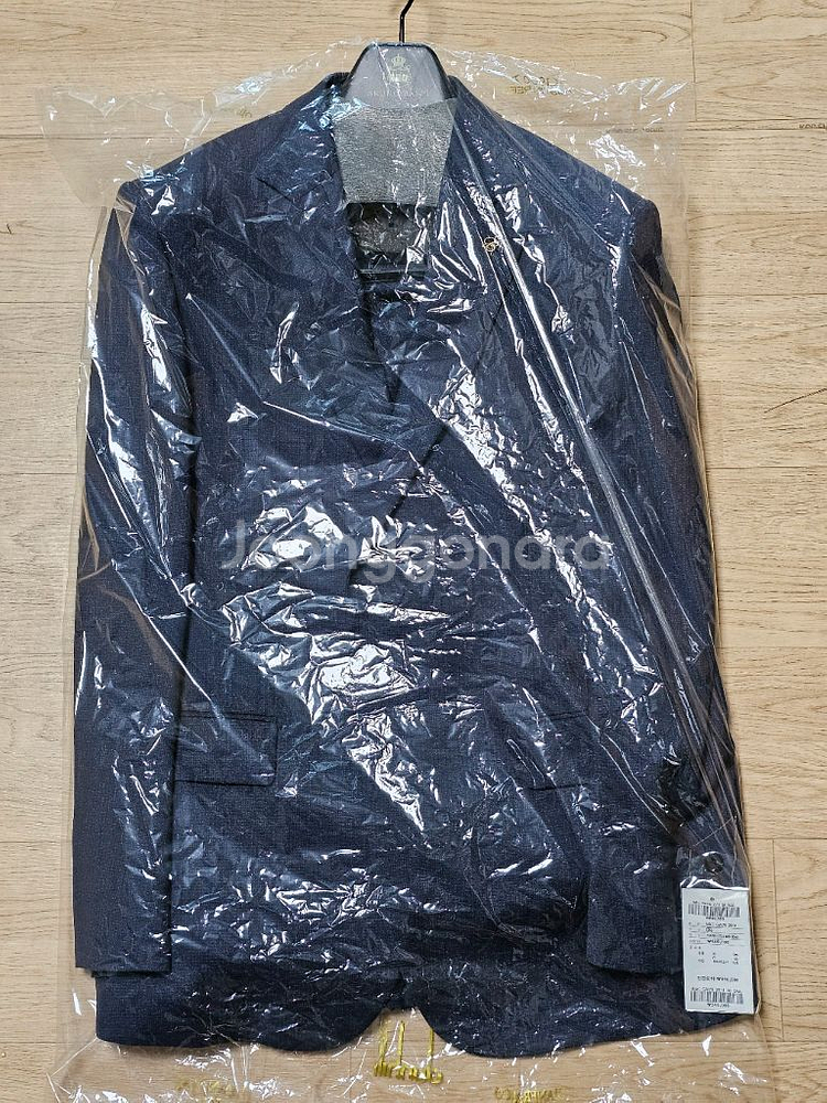 남성 정장 세트 실크혼방 105 체크네이비 새상품--0