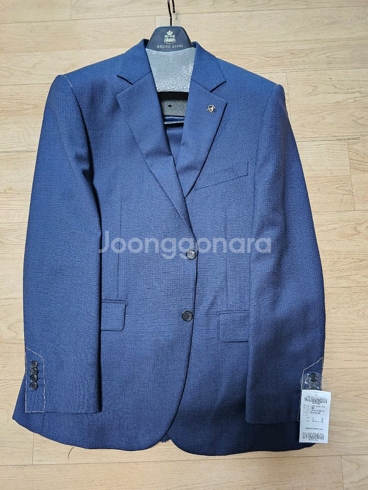 남성 정장 세트 실크혼방 105 체크네이비 새상품--4