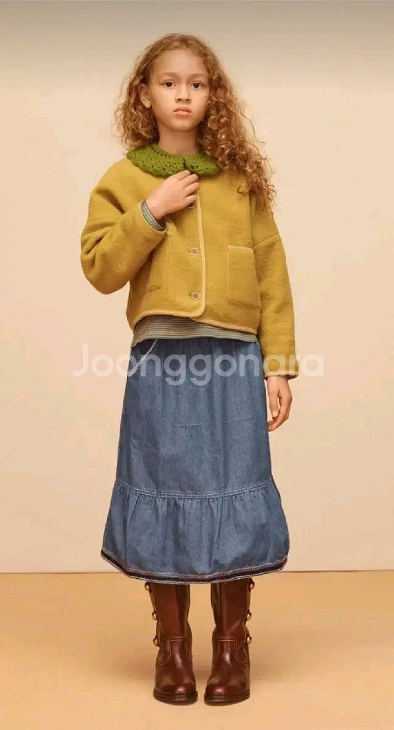 자라키즈 데님밴드스커트 7y 새상품--1