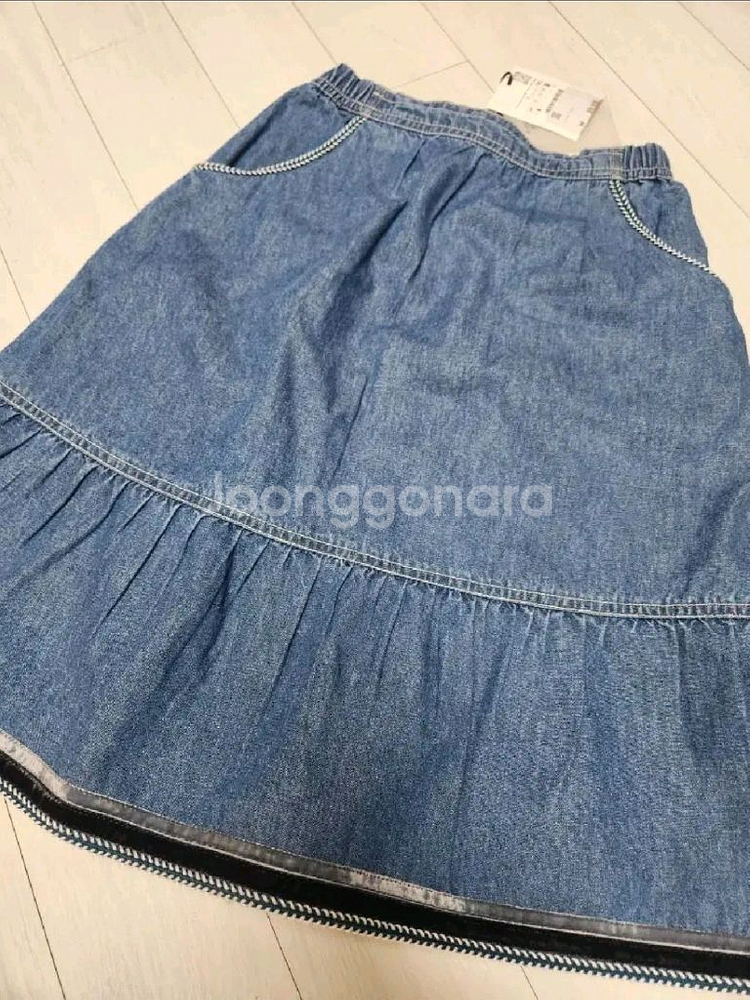 자라키즈 데님밴드스커트 7y 새상품--6