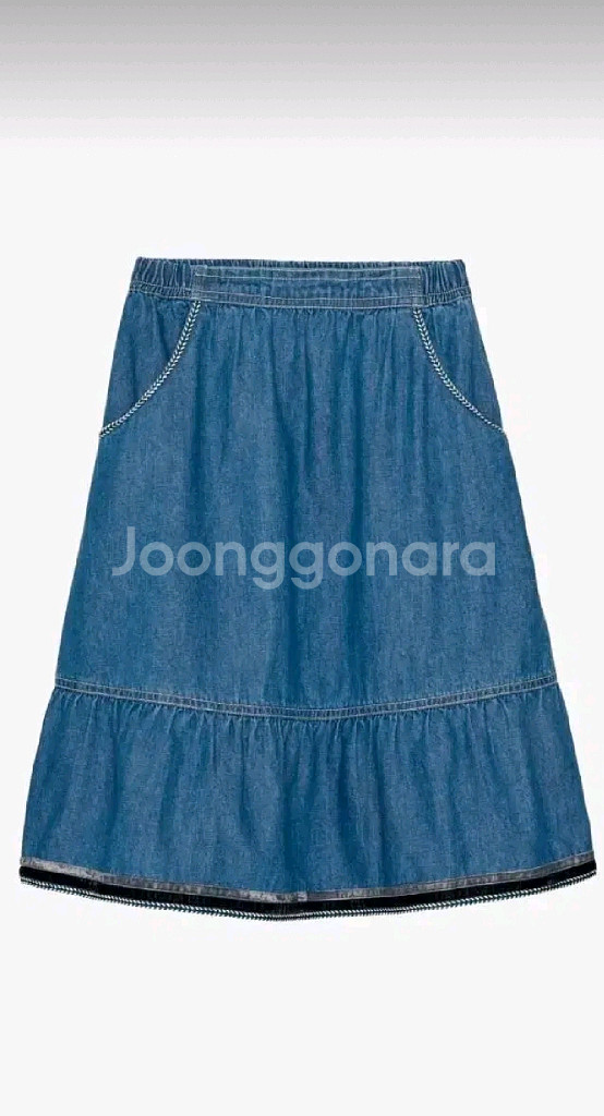 자라키즈 데님밴드스커트 7y 새상품--3