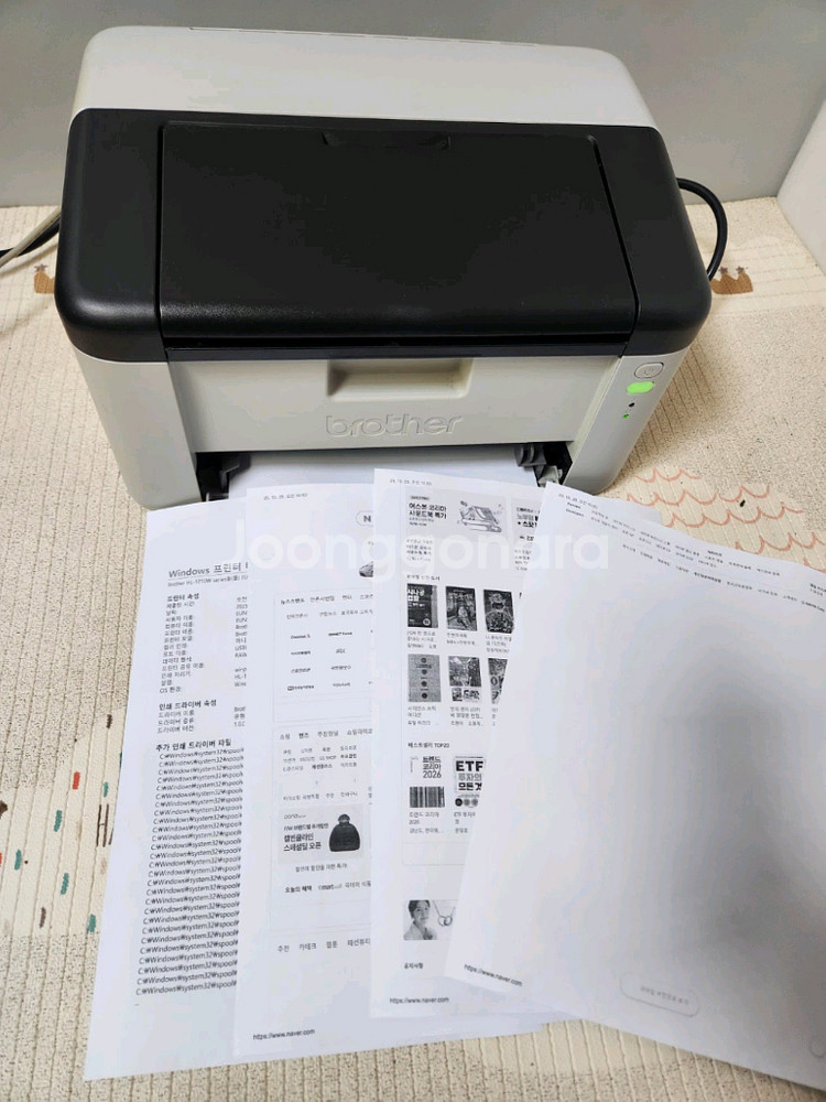 브라더 HL-1210w 흑백 레이져프린터 (무선연결)--4