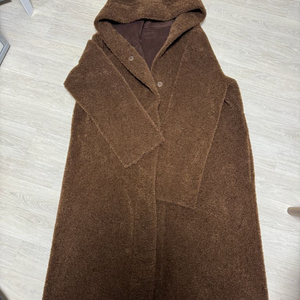 지고트 양면 테디베어 후드 롱코트 무배 이미지