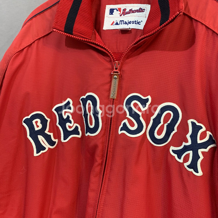 M 마제스틱 보스턴 레드삭스 빈티지 올드스쿨 오버핏자켓--2