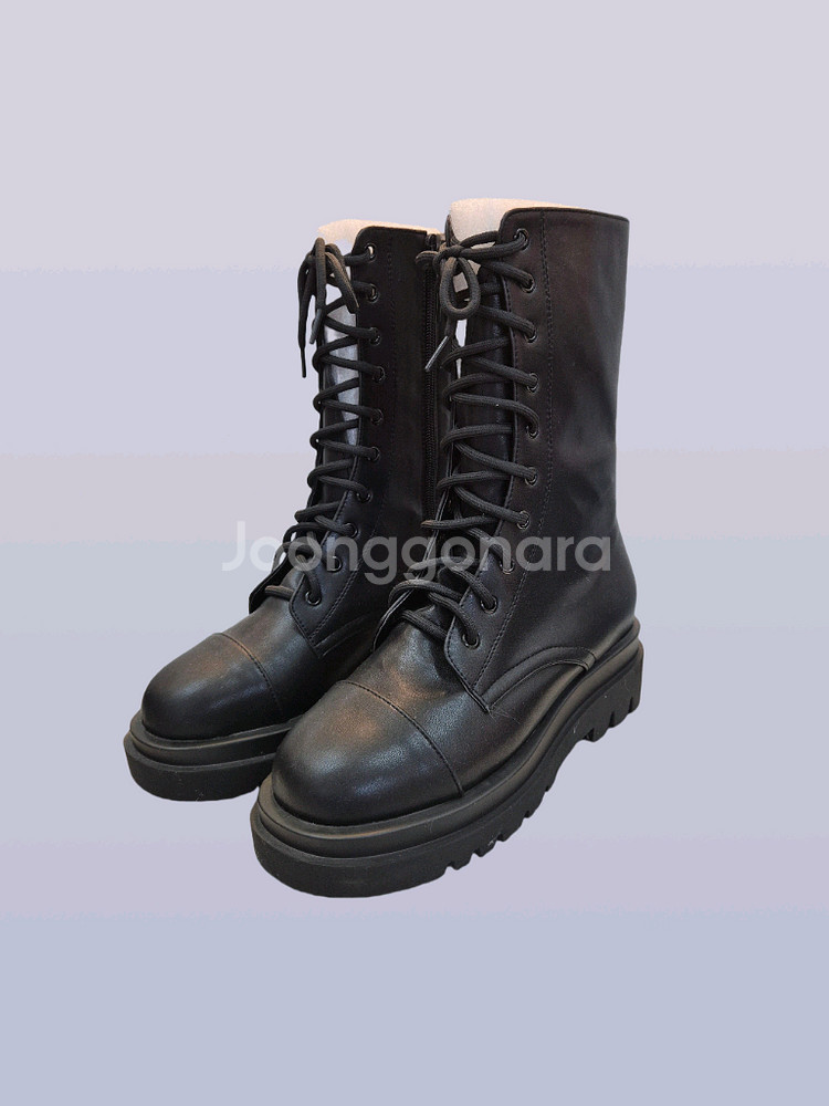 240mm 블랙 워커 부츠 5cm굽 단독특가ㅡ무배--2