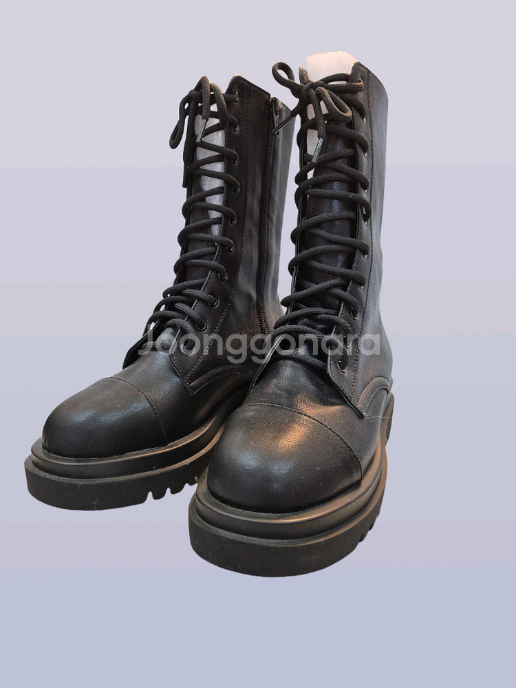 240mm 블랙 워커 부츠 5cm굽 단독특가ㅡ무배--3