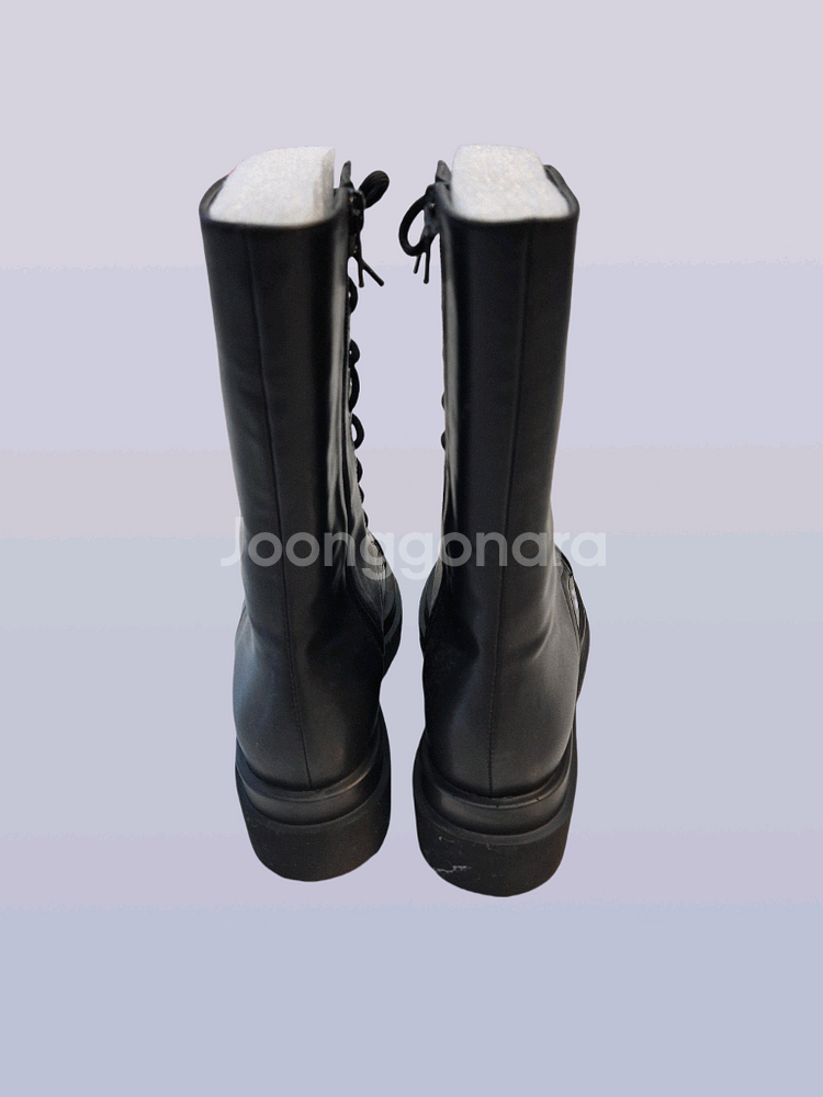 240mm 블랙 워커 부츠 5cm굽 단독특가ㅡ무배--4