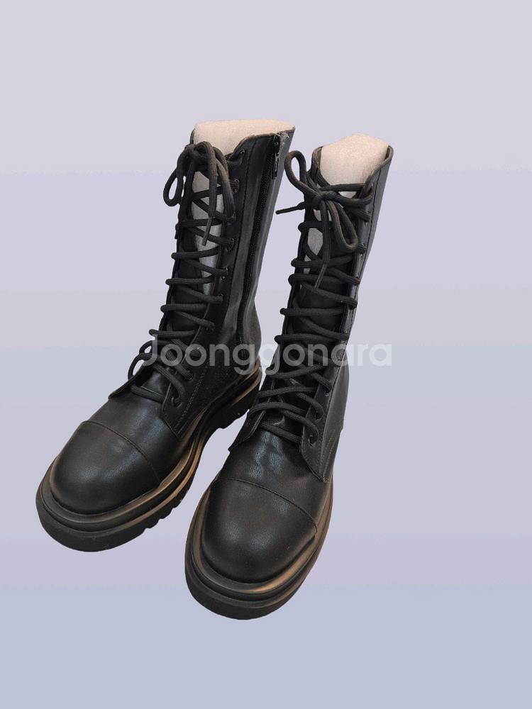 240mm 블랙 워커 부츠 5cm굽 단독특가ㅡ무배--6