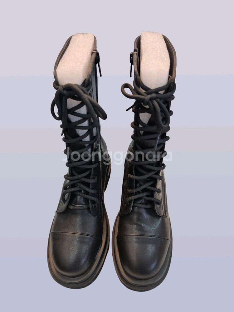 240mm 블랙 워커 부츠 5cm굽 단독특가ㅡ무배--7