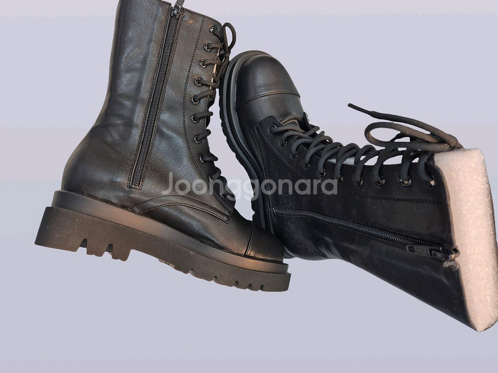 240mm 블랙 워커 부츠 5cm굽 단독특가ㅡ무배--8