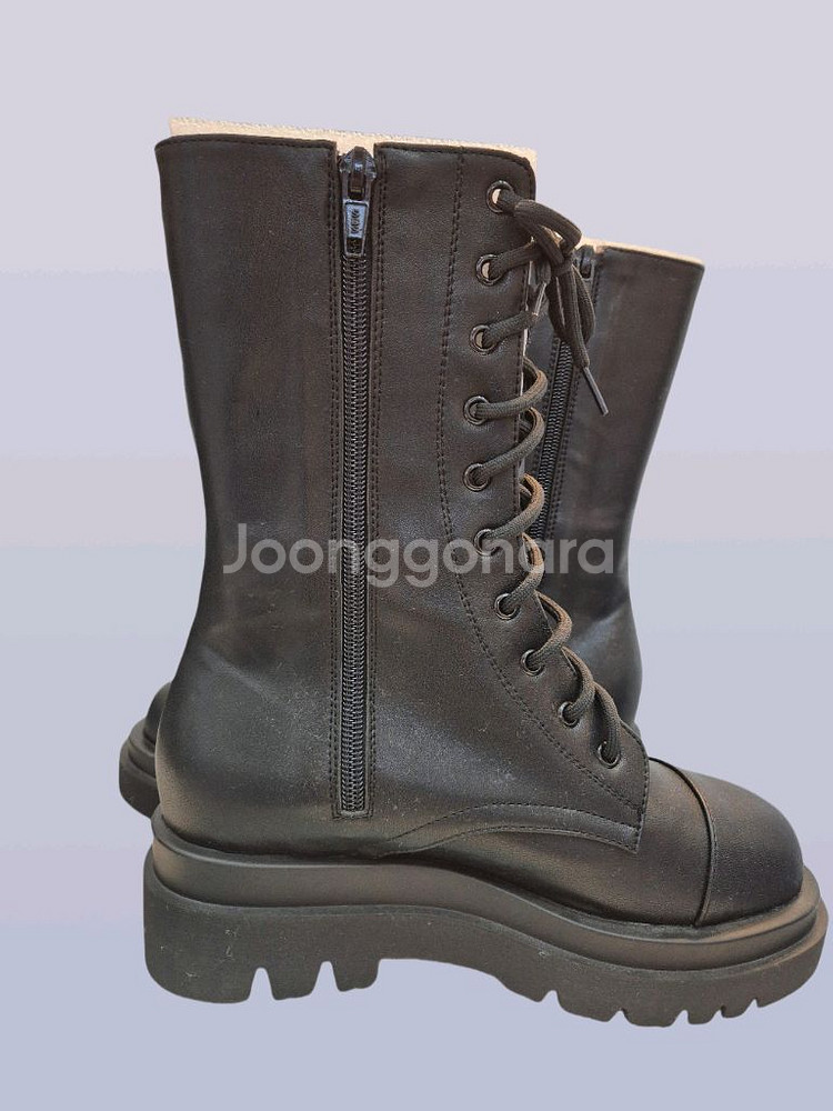 240mm 블랙 워커 부츠 5cm굽 단독특가ㅡ무배--9