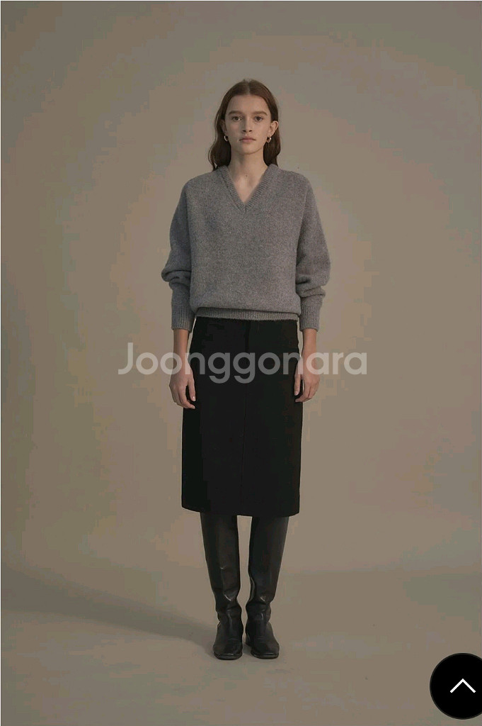 낫띵리튼 알파카 스웨터 그레이--1