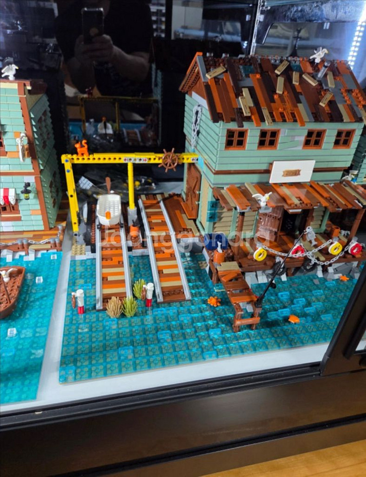 알리발 레고 피쉬맨 클럽 블록 조립 완성품--0