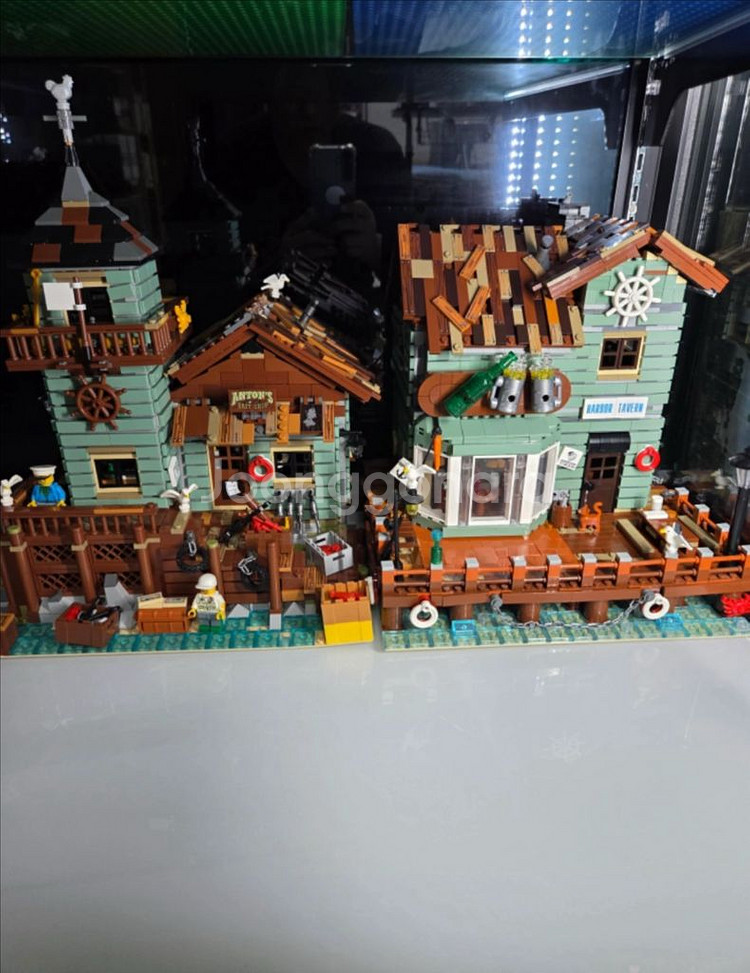 알리발 레고 피쉬맨 클럽 블록 조립 완성품--2