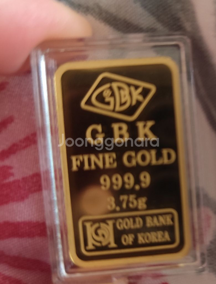 GBK 순금 골드바 3.75g (1돈)--1