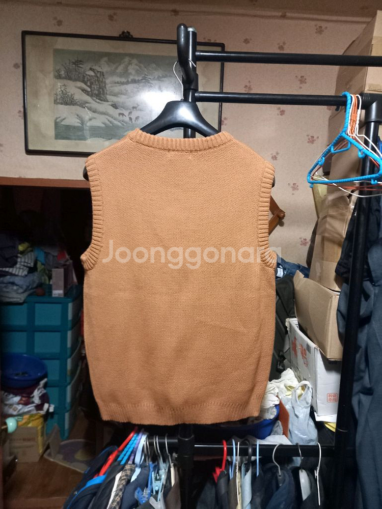 [바스틱](새제품)자카드 니트베스트 M사이즈--1