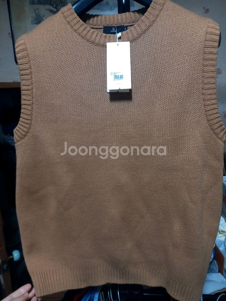 [바스틱](새제품)자카드 니트베스트 M사이즈--8