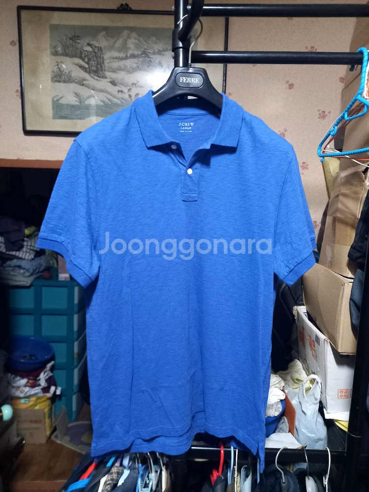 [제이크루](새제품)코튼 반팔카라넥 티셔츠 L(105)--2