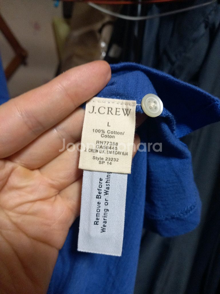 [제이크루](새제품)코튼 반팔카라넥 티셔츠 L(105)--4