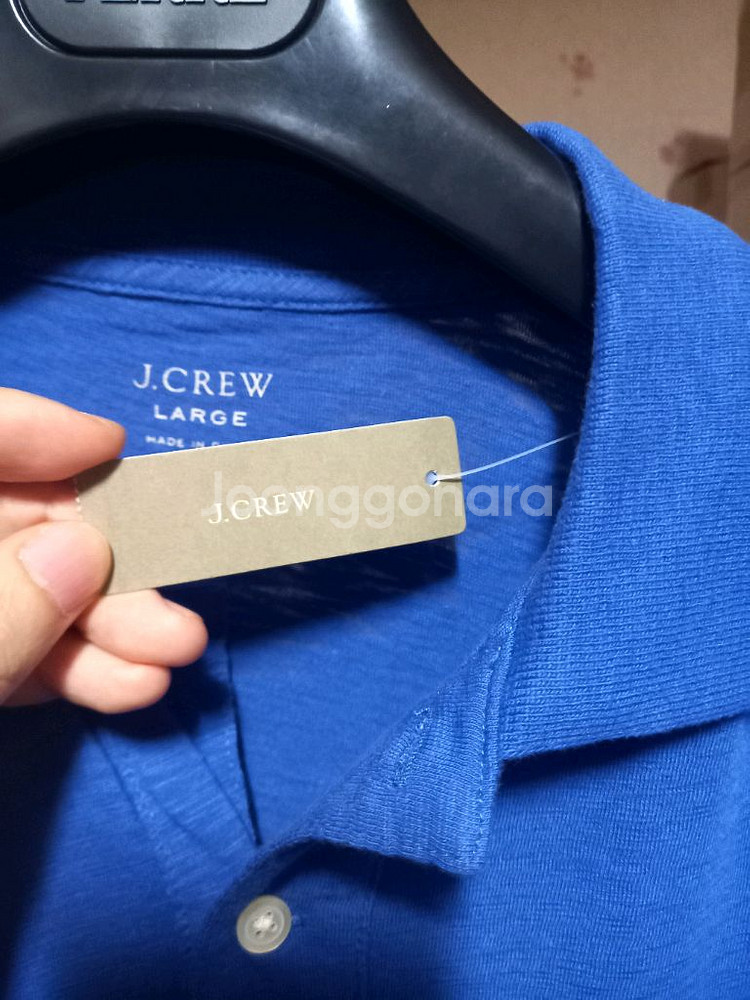 [제이크루](새제품)코튼 반팔카라넥 티셔츠 L(105)--7