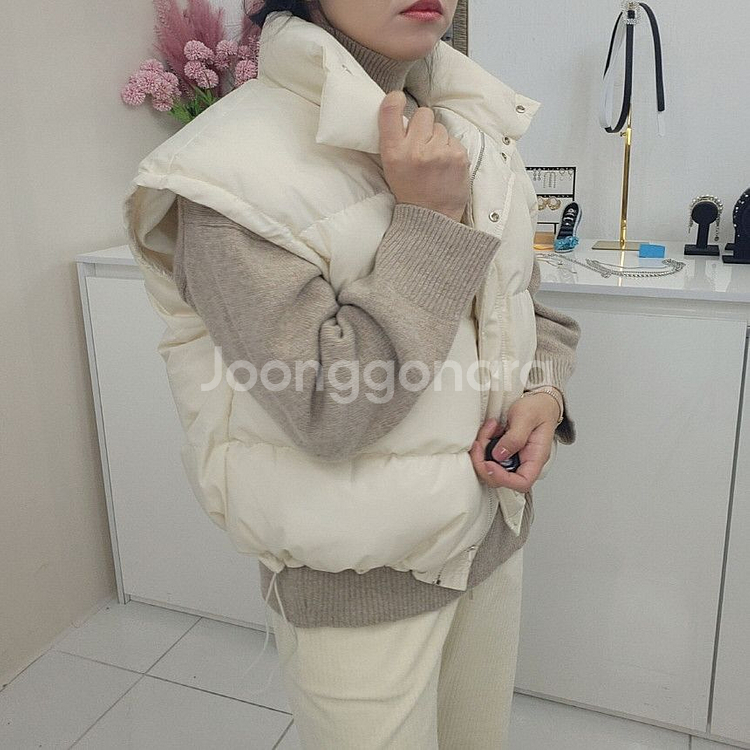 빵빵 웰론 스트링 루즈핏 패딩(2color)ㅡ무배--2