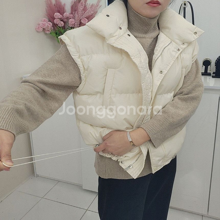 빵빵 웰론 스트링 루즈핏 패딩(2color)ㅡ무배--3