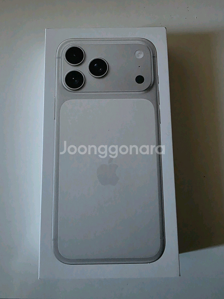 아이폰17 프로맥스 256 실버 자급제 미개봉--3