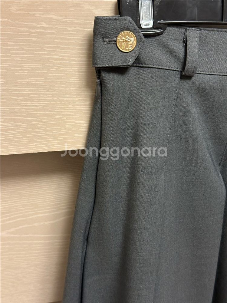 그레이 플리츠 스커트 새상품 A라인 미디스커트--8