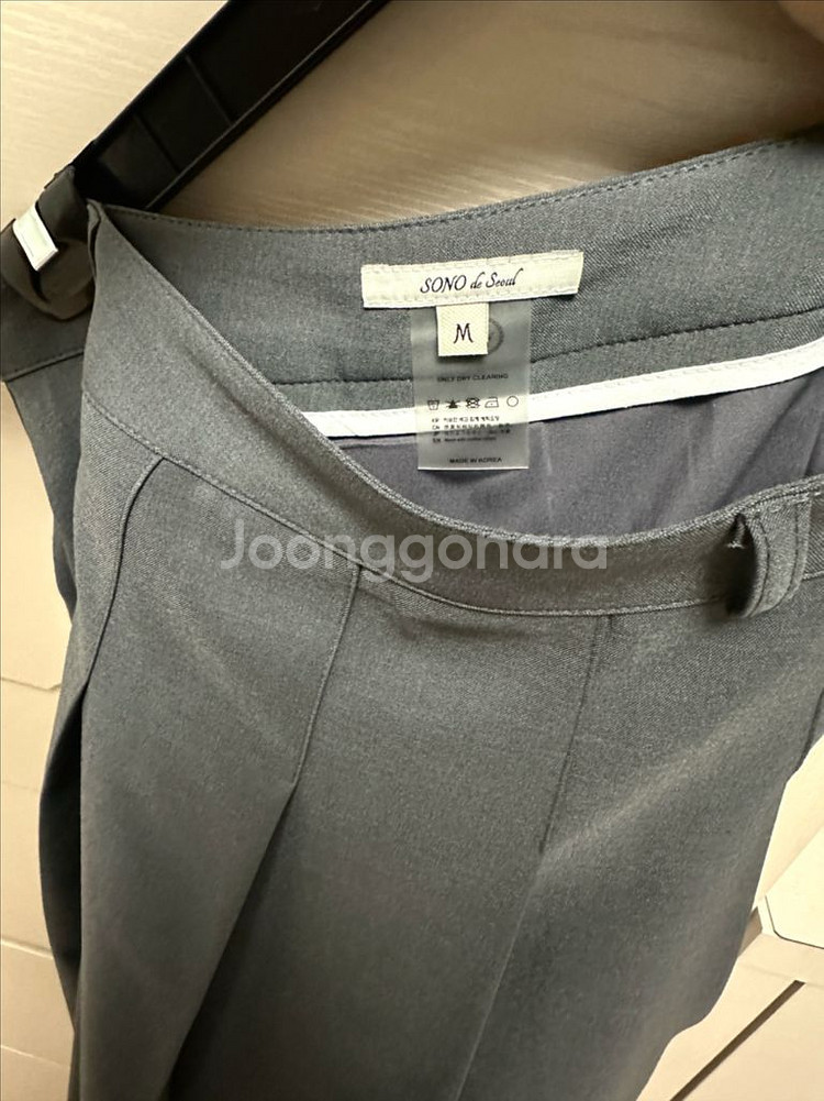 그레이 플리츠 스커트 새상품 A라인 미디스커트--9