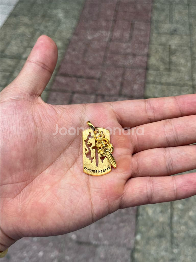 24k 순금 크롬하츠 펜던트--1