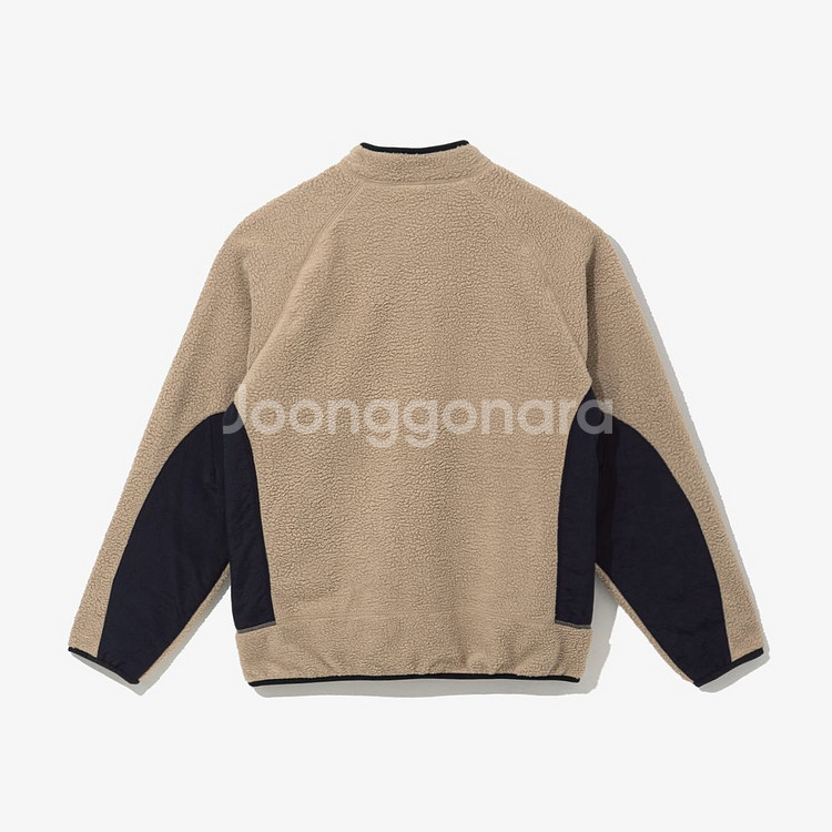 뉴에라 플리스 집업 베이지 L사이즈 새제품--2