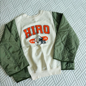 히로 럭비티 카키 140 겨투맨