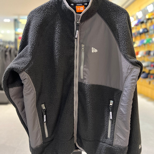 뉴에라 플리스 집업 블랙 L사이즈 새제품