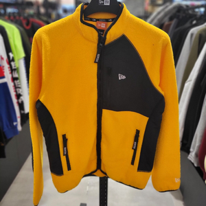 뉴에라 플리스 집업 옐로우 L사이즈 새제품