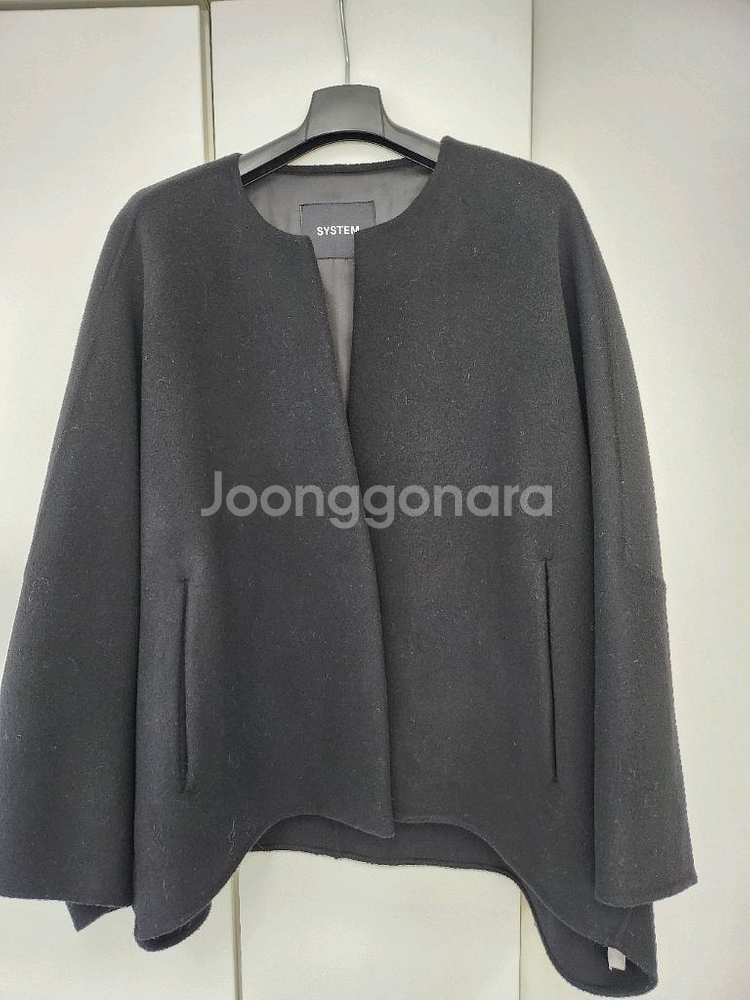시스템 캐시미어 블렌드 돌먼슬리브 자켓--0