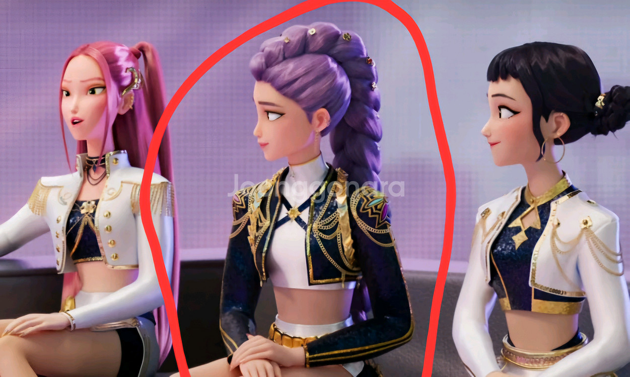 케이팝데몬헌터스 루미 의상 할로윈 코스튬 120 130--0